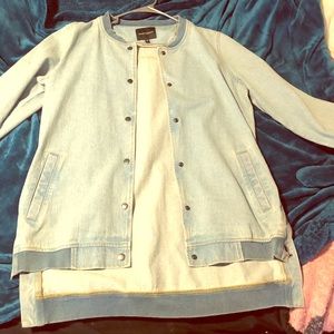 Long denim jacket